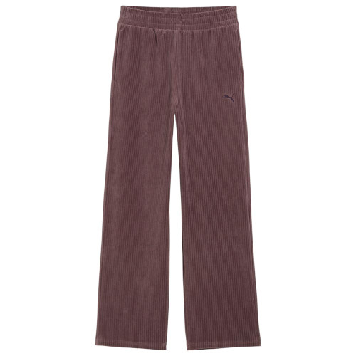 Puma Γυναικείο παντελόνι φόρμας Essentials Elevated Velour Rib Straight Leg Pants